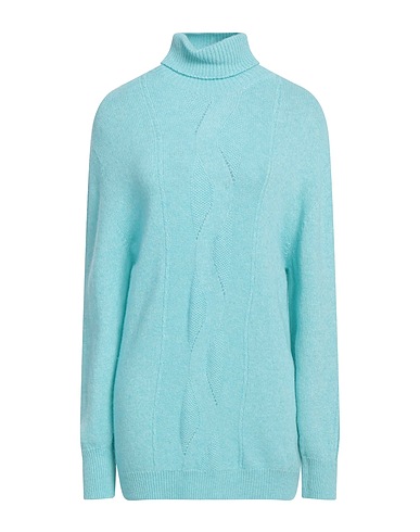 MARKUP Rollkragenpullover Tūrkis 40% Merinowolle, 30% Viskose, 20% Polyamid, 10% Kaschmir
