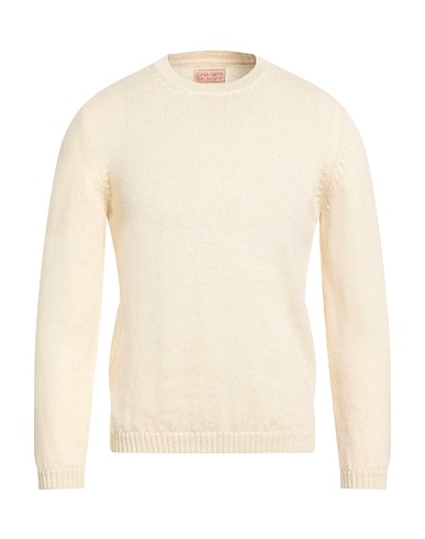 CASA - ISAAC Sweater Ivory 50% Alpaca wool, 50% Merino Wool