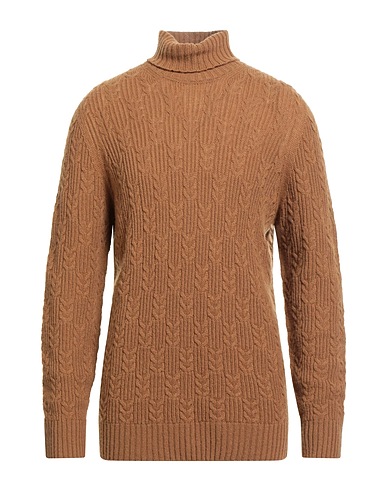 DRUMOHR Polo neck Brown 100% Lambswool