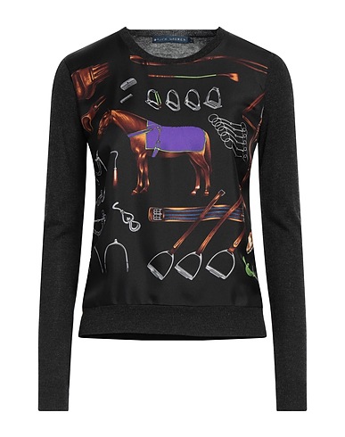 POLO RALPH LAUREN Jumper Charcoal 62% Viscose, 31% Nylon, 7% Cashmere, Mulberry silk