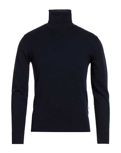 LIU •JO MAN Rollkragenpullover Marineblau 41% Baumwolle, 28% Polyester, 13% Polyamid, 13% Acryl, 5% Wolle