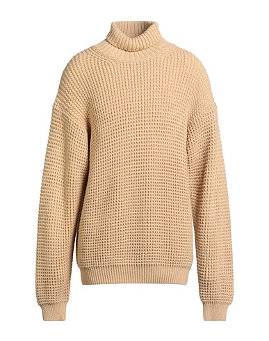FAMILY FIRST  Milano Turtleneck Beige 45% Wool, 45% Polyamide, 10% Acrylic