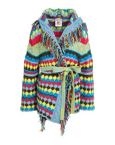 SEMICOUTURE Cárdigan Azul profundo 80% Lana, 20% Poliamida, Poliéster, Lana de alpaca