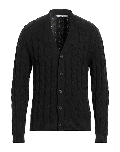 GRIFONI Cardigan Black 68% Cotton, 32% Polyamide