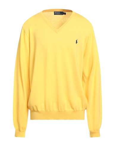 POLO RALPH LAUREN Jumper Yellow 100% Merino Wool