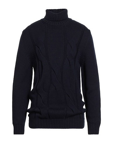 H953 Turtleneck Midnight blue 100% Merino Wool
