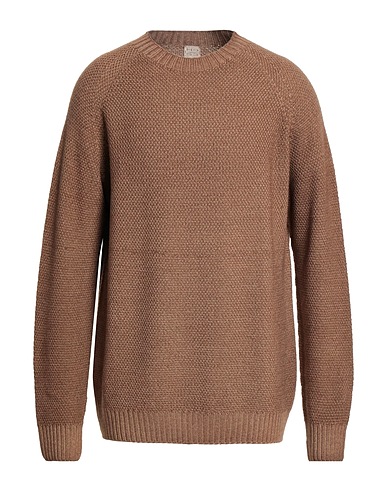 H953 Jumper Brown 100% Merino Wool