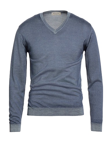 WOOL & CO Jumper Slate blue 100% Merino Wool