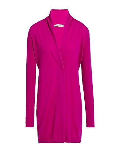 JUCCA Cardigan Porpora 100% Lana Vergine