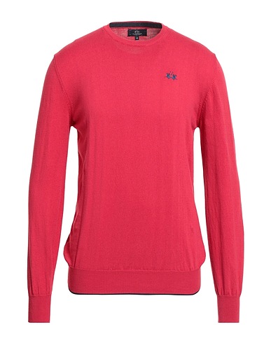 LA MARTINA Jumper Magenta 100% Cotton
