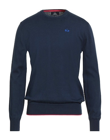 LA MARTINA Sweater Navy 100% Cotton