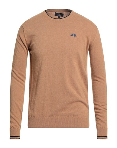 LA MARTINA Jumper Camel 40% Viscose, 30% Polyamide, 25% Wool, 5% Cashmere