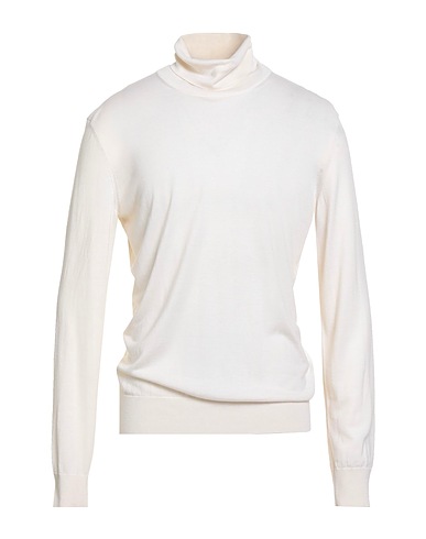 ZEGNA Cashmere blend Cream 70% Cashmere, 30% Silk