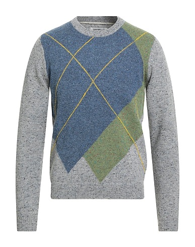 FRED MELLO Jumper Slate blue 50% Wool, 50% Polyamide