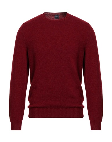 FEDELI Cashmere blend Burgundy 100% Cashmere