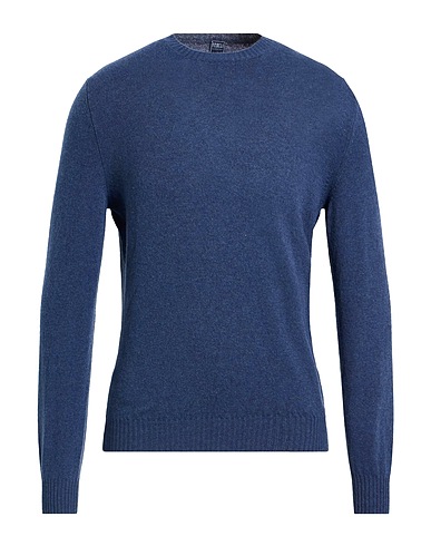 FEDELI Kaschmirpullover  Blau 100% Kaschmir