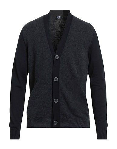 ALPHA STUDIO Cardigan Midnight blue 50% Merino Wool, 25% Alpaca wool, 13% Recycled polyamide, 12% Polyamide