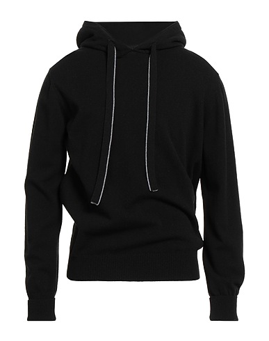 ALPHA STUDIO Jumper Black 100% Geelong Wool