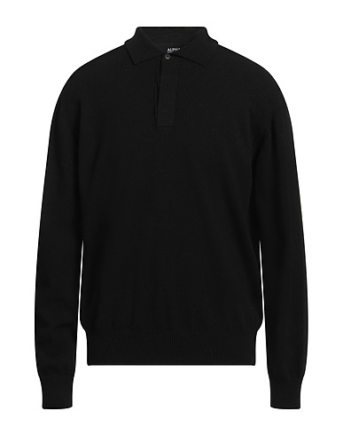 ALPHA STUDIO Pullover Nero 100% Lana Geelong