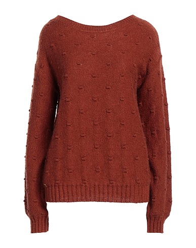MANILA GRACE Pullover Marrone 36% Acrilico, 30% Lana mohair, 30% Poliammide, 4% Lana