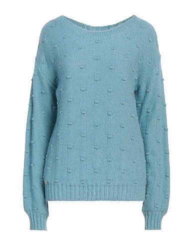 MANILA GRACE Jumper Light blue 36% Acrylic, 30% Mohair wool, 30% Polyamide, 4% Wool