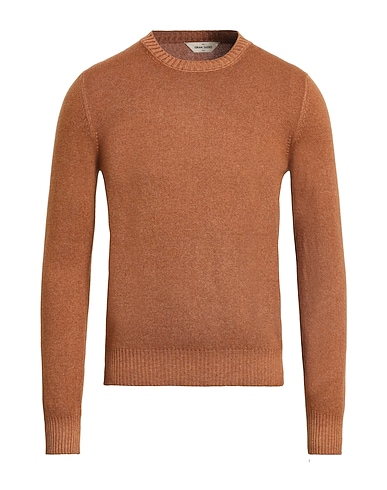 GRAN SASSO Jumper LUXURY Brown 80% Virgin Wool, 10% Viscose, 10% Cashmere