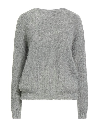 MANILA GRACE Jumper Grey 35% Mohair wool, 35% Alpaca wool, 30% Polyamide