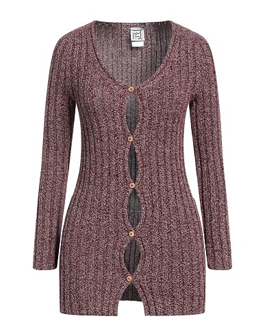BASERANGE Cardigan Plum 100% Organic cotton