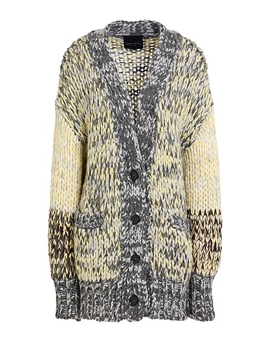 ROBERTO COLLINA Cardigan Grigio 68% Lana di baby alpaca, 22% Nylon, 10% Lana