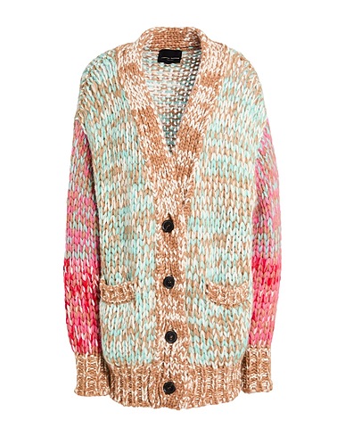 ROBERTO COLLINA Cardigan Marrone 68% Lana di baby alpaca, 22% Nylon, 10% Lana