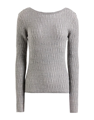 ROBERTO COLLINA Pullover Grigio 46% Lana, 44% Viscosa, 10% Poliestere metallizzato