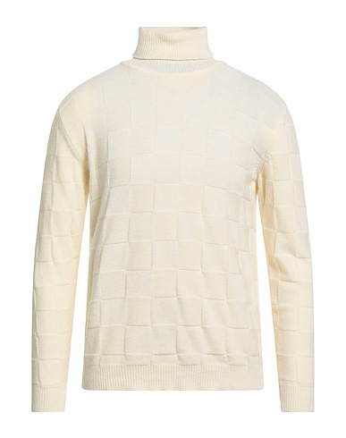 GREY DANIELE ALESSANDRINI Turtleneck Ivory 80% Wool, 20% Polyamide