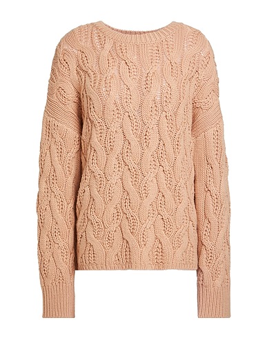 ALPHA STUDIO Sweater Sand 90% Wool, 10% Cashmere