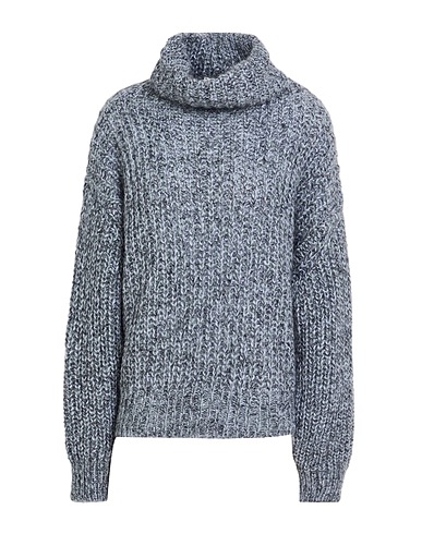MANILA GRACE Polo neck Grey 40% Acrylic, 30% Mohair wool, 30% Polyamide