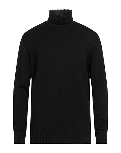 KANGRA Polo neck Black 100% Wool