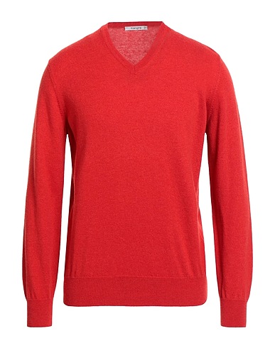 KANGRA Sweater Tomato red 100% Wool