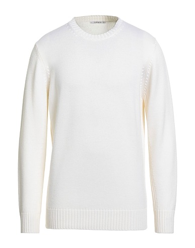 KANGRA Πουλόβερ OFF WHITE 100% Μαλλί