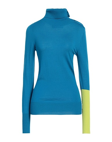 CIRCUS HOTEL Turtleneck Deep teal 100% Virgin Wool