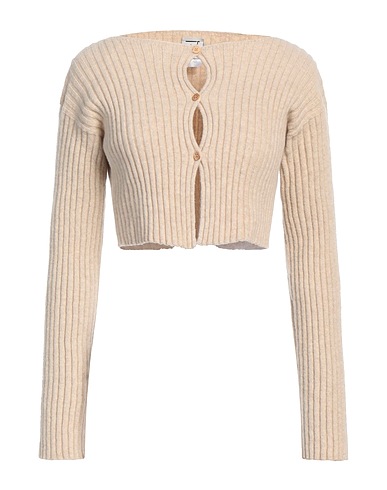 BASERANGE Cardigan Beige 100% Merino Wool