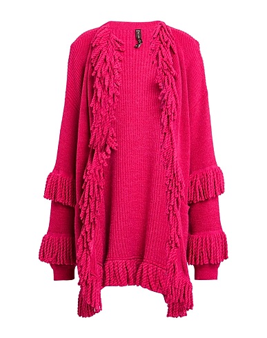MANILA GRACE Cardigan Fuchsia 45% Acrylic, 40% Alpaca wool, 15% Wool
