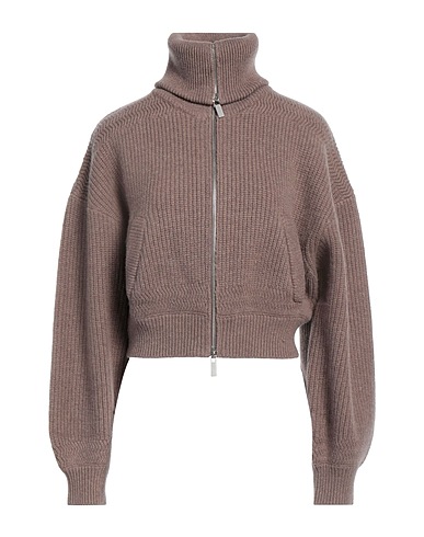 REMAIN BIRGER CHRISTENSEN Strickjacke Hellbraun 100% Bio-Merinowolle