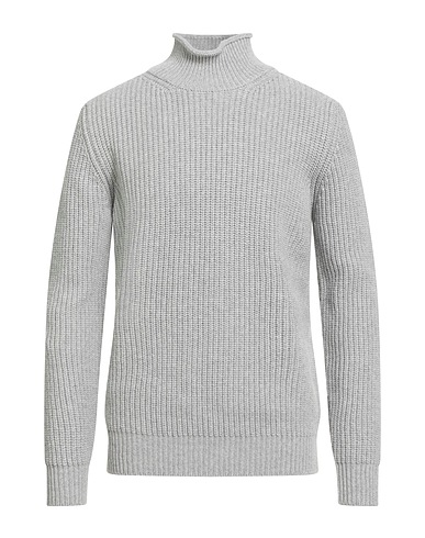 KANGRA Polo neck Light grey 90% Wool, 10% Cashmere
