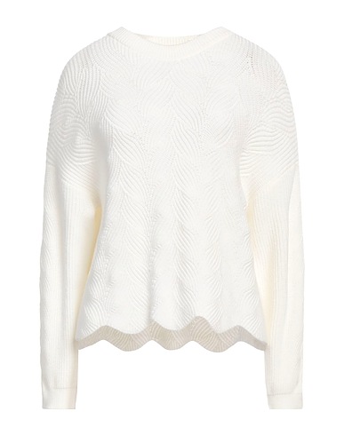 EMME by MARELLA Sweater White 51% Viscose, 31% Polyester, 18% Polyamide