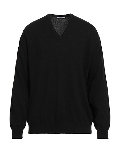 KANGRA Maglia in Cachemire Nero 100% Cachemire