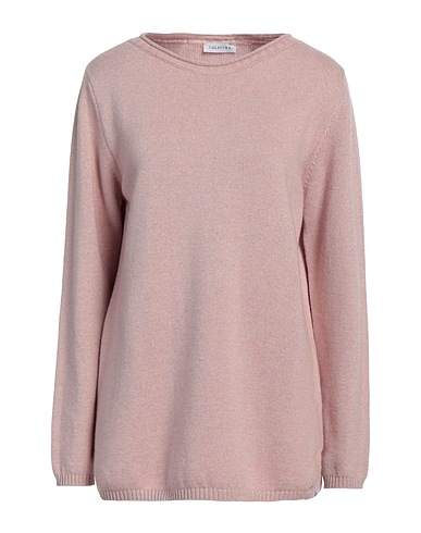 CALATURA Pullover Hellrosa 42% Wolle, 28% Viskose, 14% Polyamid, 9% Metall, 7% Kaschmir