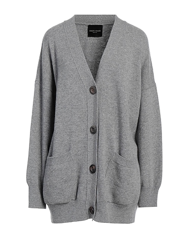 ROBERTO COLLINA Cardigan Grey 100% Merino Wool