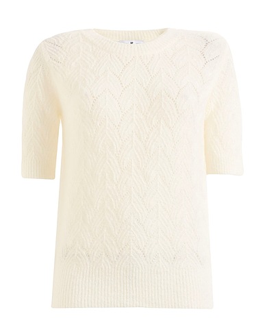 PT Torino Jumper White 38% Mohair wool, 38% Virgin Wool, 19% Polyamide, 5% Elastane