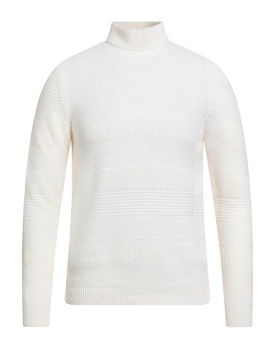 ALPHA STUDIO Polo neck Ivory 40% Wool, 30% Viscose, 20% Polyamide, 10% Cashmere
