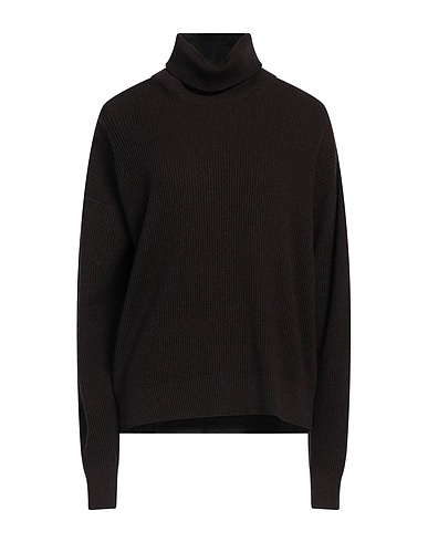 FILIPPO DE LAURENTIIS Polo neck Dark brown 75% Super 120s Wool, 15% Silk, 10% Cashmere