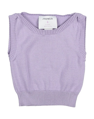 LUISA BECCARIA per SIMONETTA ニットベスト ライラック コットン 85% / カシゴラ 15%